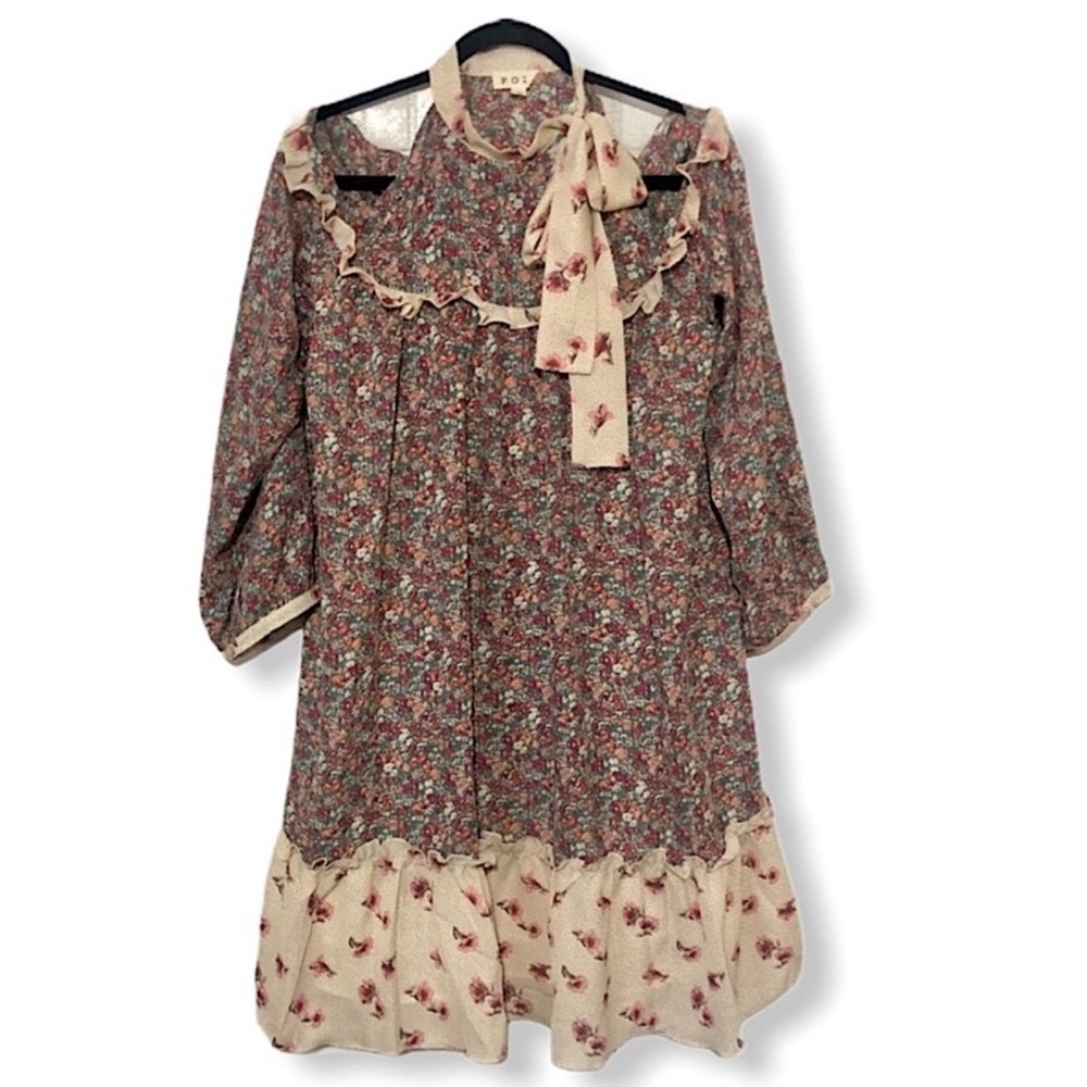 POL Floral Dress with Ruffle Details